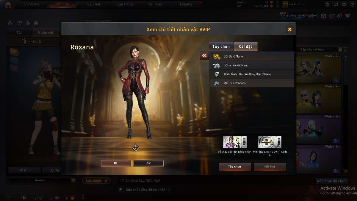 shop acc cf uy tin gia re